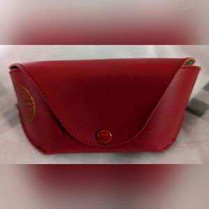 Ray Ban Red Sunglasses Eyeglasses Case Snap Closure